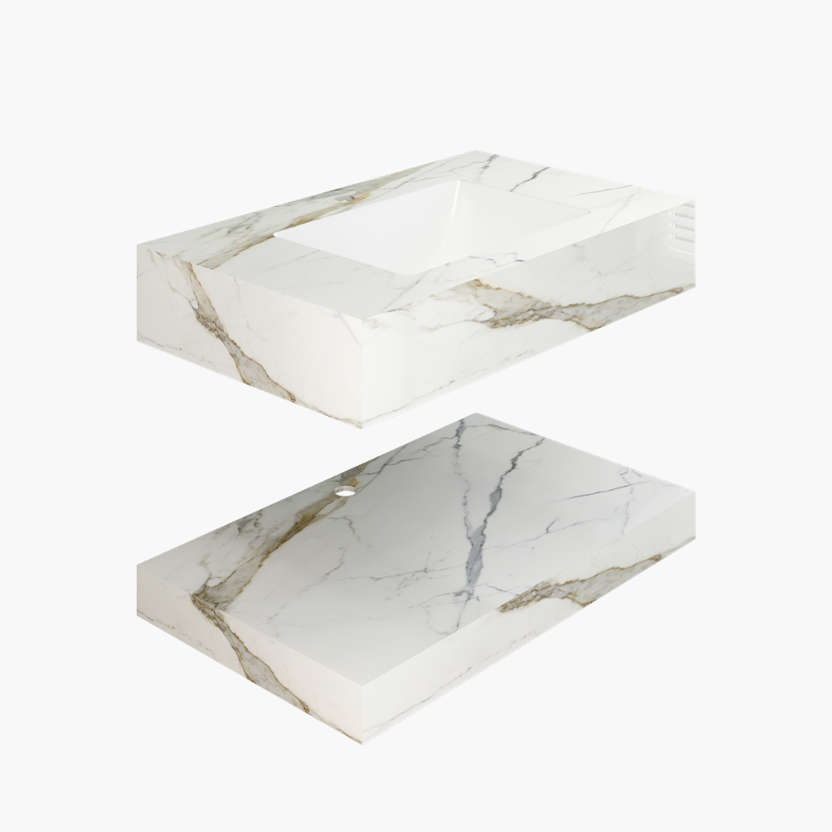 Chậu bàn đá 2 tầng Viglacera PHL-9S01P