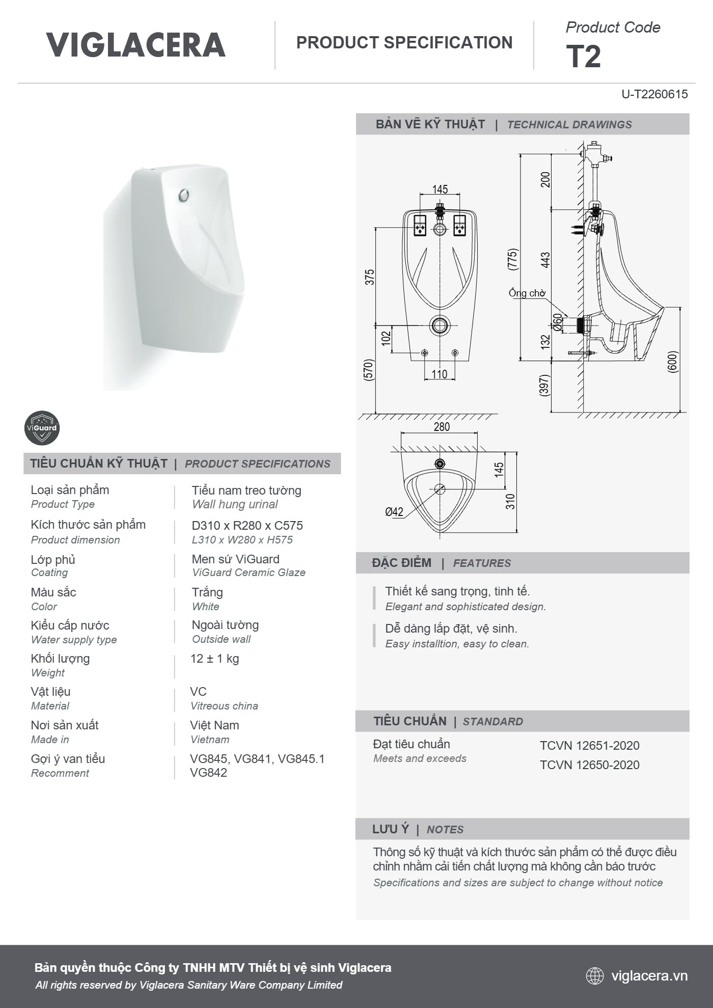 Bản vẽ spec T2