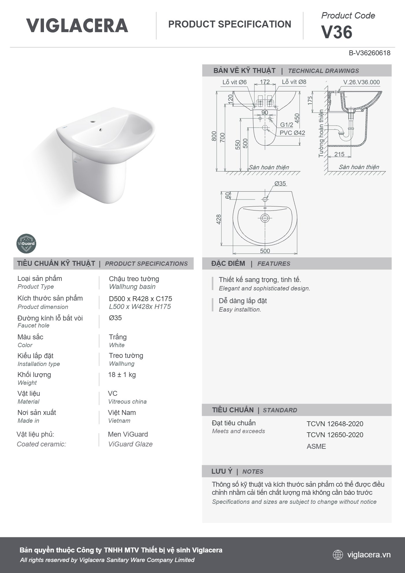 Bản vẽ spec V36